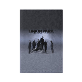 Обложка для паспорта матовая кожа с принтом Группа Linkin Park в Екатеринбурге, натуральная матовая кожа | размер 19,3 х 13,7 см; прозрачные пластиковые крепления | bennington | chester | linkin park | альтернативный | беннингтон | группа | ленкин | линкин | майк | метал | музыкант | ню | нюметал | парк | певец | рок | рэп | честер | электроник