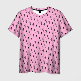 Мужская футболка 3D с принтом LiL PEEP Pattern в Екатеринбурге, 100% полиэфир | прямой крой, круглый вырез горловины, длина до линии бедер | lil peep. cry baby | лил пип
