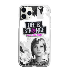 Чехол для iPhone 11 Pro матовый с принтом Chloe Life is Strange в Екатеринбурге, Силикон |  | before the storm | black and white | chloe | grunge | life is strange | pink | punk | гранж | розовый | хлоя | черно белое