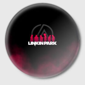 Значок с принтом Linkin Park в Екатеринбурге,  металл | круглая форма, металлическая застежка в виде булавки | chester bennington | linkin park | беннингтон честер | линкин парк