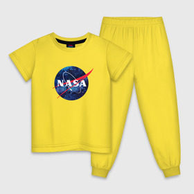 Детская пижама хлопок с принтом NASA в Екатеринбурге, 100% хлопок |  брюки и футболка прямого кроя, без карманов, на брюках мягкая резинка на поясе и по низу штанин
 | Тематика изображения на принте: nasa | астронавт | астрофизика | космическое агенство | космонавт | космос | наса | скафандр   | шлем