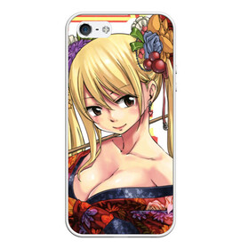 Чехол для iPhone 5/5S матовый с принтом fairy tail в Екатеринбурге, Силикон | Область печати: задняя сторона чехла, без боковых панелей | anime | fairy tail | hiro mashima | lucy hartfilia | magic | manga | аниме | люси хартфилия | магия | манга | хвост феи