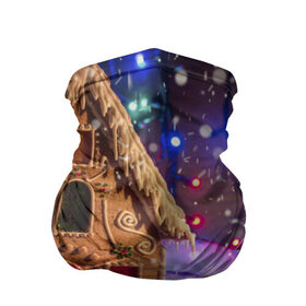 Бандана-труба 3D с принтом Мастерская Деда Мороза в Екатеринбурге, 100% полиэстер, ткань с особыми свойствами — Activecool | плотность 150‒180 г/м2; хорошо тянется, но сохраняет форму | елка | зима | мороз | новый год | символ | снег | снежинки
