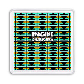 Магнит 55*55 с принтом Imagine Dragons в Екатеринбурге, Пластик | Размер: 65*65 мм; Размер печати: 55*55 мм | альтернативный | американская | группа | драгонс | имеджин | инди | индирок | поп | рок | электроник