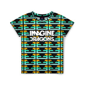 Детская футболка 3D с принтом Imagine Dragons в Екатеринбурге, 100% гипоаллергенный полиэфир | прямой крой, круглый вырез горловины, длина до линии бедер, чуть спущенное плечо, ткань немного тянется | альтернативный | американская | группа | драгонс | имеджин | инди | индирок | поп | рок | электроник