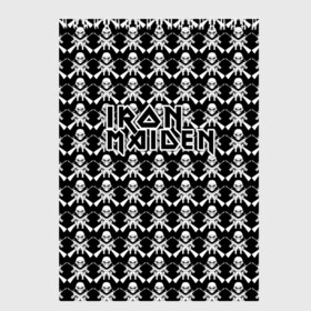 Скетчбук с принтом Iron Maiden в Екатеринбурге, 100% бумага
 | 48 листов, плотность листов — 100 г/м2, плотность картонной обложки — 250 г/м2. Листы скреплены сверху удобной пружинной спиралью | iron maiden | адриан смит | айрон мейден | гроза | группа | дэйв мюррей | железная дева | ирон майден | метал | мрачный | музыка | песни | рок | стив харрис | тяжелый | флаг | хеви | хевиметал