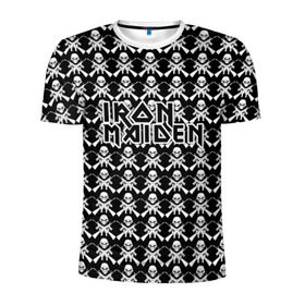 Мужская футболка 3D спортивная с принтом Iron Maiden в Екатеринбурге, 100% полиэстер с улучшенными характеристиками | приталенный силуэт, круглая горловина, широкие плечи, сужается к линии бедра | iron maiden | адриан смит | айрон мейден | гроза | группа | дэйв мюррей | железная дева | ирон майден | метал | мрачный | музыка | песни | рок | стив харрис | тяжелый | флаг | хеви | хевиметал