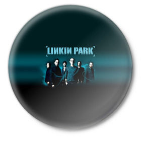 Значок с принтом Linkin Park в Екатеринбурге,  металл | круглая форма, металлическая застежка в виде булавки | Тематика изображения на принте: bennington | chester | linkin park | альтернативный | беннингтон | группа | ленкин | линкин | майк | метал | музыкант | ню | нюметал | парк | певец | рок | рэп | честер | электроник