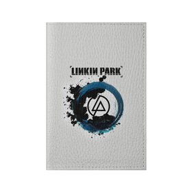 Обложка для паспорта матовая кожа с принтом Linkin Park в Екатеринбурге, натуральная матовая кожа | размер 19,3 х 13,7 см; прозрачные пластиковые крепления | Тематика изображения на принте: bennington | chester | linkin park | беннингтон | ленкин | линкин | майк | честер