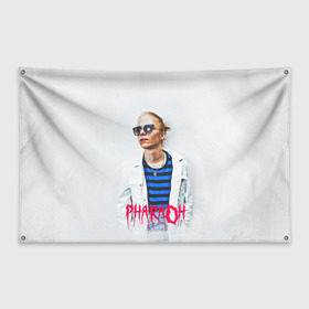 Флаг-баннер с принтом Pharaoh 2 в Екатеринбурге, 100% полиэстер | размер 67 х 109 см, плотность ткани — 95 г/м2; по краям флага есть четыре люверса для крепления | dead dynasty | pharaoh | pink phloyd | мертвая династия | фараон