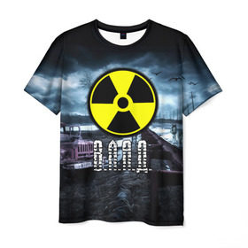 Мужская футболка 3D с принтом S.T.A.L.K.E.R. - В.Л.А.Д. в Екатеринбурге, 100% полиэфир | прямой крой, круглый вырез горловины, длина до линии бедер | stalker | влад | владислав | припять | радиация | сталкер | чернобыль