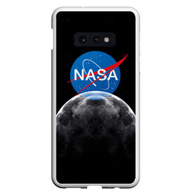 Чехол для Samsung S10E с принтом NASA MOON в Екатеринбурге, Силикон | Область печати: задняя сторона чехла, без боковых панелей | galaxy | moon | nasa | space | астрономия | известные | космос | луна | наса | планет