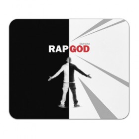 Коврик прямоугольный с принтом Rap God Eminem в Екатеринбурге, натуральный каучук | размер 230 х 185 мм; запечатка лицевой стороны | Тематика изображения на принте: 