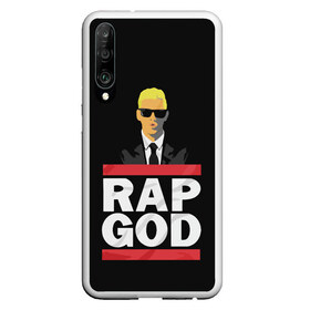 Чехол для Honor P30 с принтом Rap God Eminem в Екатеринбурге, Силикон | Область печати: задняя сторона чехла, без боковых панелей | actor | american rapper | composer | eminem | music | rap | rap god | record producer |   | актёр | американский | композитор | музыка | музыкальный продюсер | рэп | рэпер