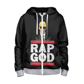 Детская толстовка 3D на молнии с принтом Rap God Eminem в Екатеринбурге, 100% полиэстер |  манжеты и пояс оформлены широкой мягкой резинкой, двухслойный капюшон со шнурком для регулировки, спереди карманы и застежка-молния
 | actor | american rapper | composer | eminem | music | rap | rap god | record producer |   | актёр | американский | композитор | музыка | музыкальный продюсер | рэп | рэпер