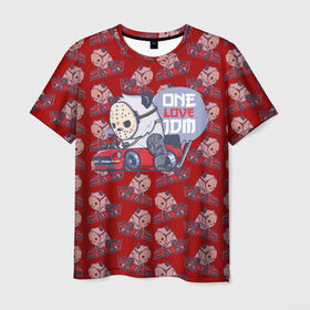 Мужская футболка 3D с принтом ONE LOVE JDM в Екатеринбурге, 100% полиэфир | прямой крой, круглый вырез горловины, длина до линии бедер | car | jdm | jdm style | автомобиль | маска | машины | панда | стайлинг | тачки | тюнинг