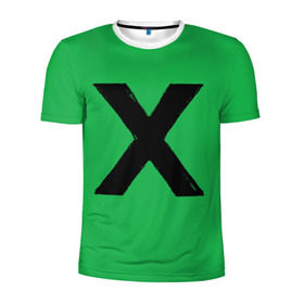 Мужская футболка 3D спортивная с принтом Ed Sheeran_11 в Екатеринбурге, 100% полиэстер с улучшенными характеристиками | приталенный силуэт, круглая горловина, широкие плечи, сужается к линии бедра | Тематика изображения на принте: ed sheeran | музыкант | х