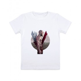 Детская футболка хлопок с принтом Викинги 4 в Екатеринбурге, 100% хлопок | круглый вырез горловины, полуприлегающий силуэт, длина до линии бедер | 