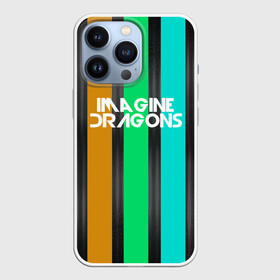 Чехол для iPhone 13 Pro с принтом IMAGINE DRAGONS в Екатеринбурге,  |  | evolve | imagine dragons | new age | абстракция | вокалист | геометрия | группа | драгонс | известные | линии | личности | надписи | полосы | реп | рок | триколор | фирменные цвета | яркие