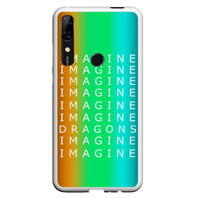 Чехол для Honor P Smart Z с принтом IMAGINE DRAGONS в Екатеринбурге, Силикон | Область печати: задняя сторона чехла, без боковых панелей | Тематика изображения на принте: evolve | imagine dragons | new age | вокалист | группа | драгонс | известные | личности | надписи | реп | рок | триколор | фирменные цвета | яркие