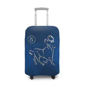 Чехол для чемодана 3D с принтом Телец в Екатеринбурге, 86% полиэфир, 14% спандекс | двустороннее нанесение принта, прорези для ручек и колес | taurus | звезды | знаки зодиака | космос | созвездие | телец