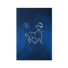Обложка для паспорта матовая кожа с принтом Телец в Екатеринбурге, натуральная матовая кожа | размер 19,3 х 13,7 см; прозрачные пластиковые крепления | taurus | звезды | знаки зодиака | космос | созвездие | телец