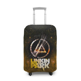 Чехол для чемодана 3D с принтом Linkin Park космос в Екатеринбурге, 86% полиэфир, 14% спандекс | двустороннее нанесение принта, прорези для ручек и колес | bennington | chester | linkin park | альтернативный | беннингтон | группа | ленкин | линкин | майк | метал | музыкант | ню | нюметал | парк | певец | рок | рэп | честер | электроник