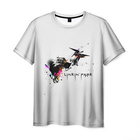 Мужская футболка 3D с принтом Linkin Park в Екатеринбурге, 100% полиэфир | прямой крой, круглый вырез горловины, длина до линии бедер | bennington | chester | linkin park | альтернативный | беннингтон | группа | ленкин | линкин | майк | метал | музыкант | ню | нюметал | парк | певец | рок | рэп | честер | электроник