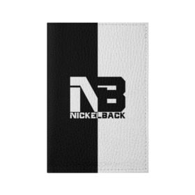Обложка для паспорта матовая кожа с принтом Nickelback в Екатеринбурге, натуральная матовая кожа | размер 19,3 х 13,7 см; прозрачные пластиковые крепления | nickelback | никелбек | никл бек