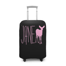 Чехол для чемодана 3D с принтом Мах. Life is Strange в Екатеринбурге, 86% полиэфир, 14% спандекс | двустороннее нанесение принта, прорези для ручек и колес | deer | jane | life is strange | pink | олень | розовый