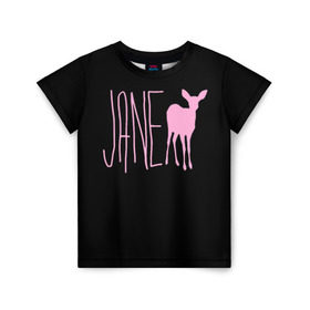 Детская футболка 3D с принтом Мах. Life is Strange в Екатеринбурге, 100% гипоаллергенный полиэфир | прямой крой, круглый вырез горловины, длина до линии бедер, чуть спущенное плечо, ткань немного тянется | deer | jane | life is strange | pink | олень | розовый