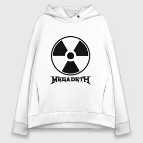 Женское худи Oversize хлопок с принтом Megadeth в Екатеринбурге, френч-терри — 70% хлопок, 30% полиэстер. Мягкий теплый начес внутри —100% хлопок | боковые карманы, эластичные манжеты и нижняя кромка, капюшон на магнитной кнопке | megadet | megadeth | группа | дирк вербурен | дэвид эллефсон | дэйв мастейн | кико лоурейро | мегадет | мегадетх | метал | рок | трэш | трэшметал | тяжелый | хард | хардрок | хеви | хевиметал