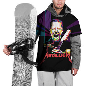 Накидка на куртку 3D с принтом Metallica James Alan Hatfield в Екатеринбурге, 100% полиэстер |  | alan | american | band | hard | hatfield | james | metal | metallica | rock | thrash | алан | американская | джеймс | метал группа | трэш метал | хард рок | хэтфилд