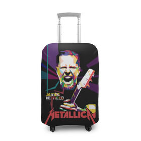Чехол для чемодана 3D с принтом Metallica James Alan Hatfield в Екатеринбурге, 86% полиэфир, 14% спандекс | двустороннее нанесение принта, прорези для ручек и колес | alan | american | band | hard | hatfield | james | metal | metallica | rock | thrash | алан | американская | джеймс | метал группа | трэш метал | хард рок | хэтфилд