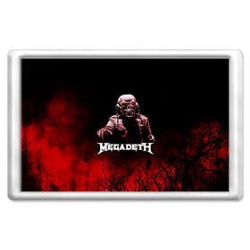 Магнит 45*70 с принтом Megadeth в Екатеринбурге, Пластик | Размер: 78*52 мм; Размер печати: 70*45 | Тематика изображения на принте: 