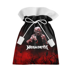 Подарочный 3D мешок с принтом Megadeth в Екатеринбурге, 100% полиэстер | Размер: 29*39 см | Тематика изображения на принте: 