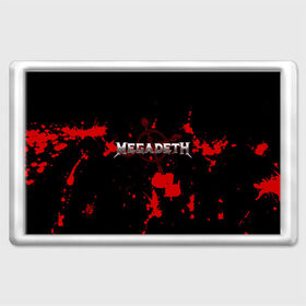 Магнит 45*70 с принтом Megadeth в Екатеринбурге, Пластик | Размер: 78*52 мм; Размер печати: 70*45 | Тематика изображения на принте: megadet | megadeth | группа | дирк вербурен | дэвид эллефсон | дэйв мастейн | кико лоурейро | мегадет | мегадетх | метал | рок | трэш | трэшметал | тяжелый | хард | хардрок | хеви | хевиметал