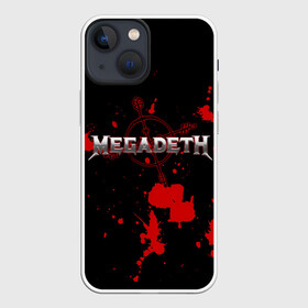 Чехол для iPhone 13 mini с принтом Megadeth в Екатеринбурге,  |  | megadet | megadeth | группа | дирк вербурен | дэвид эллефсон | дэйв мастейн | кико лоурейро | мегадет | мегадетх | метал | рок | трэш | трэшметал | тяжелый | хард | хардрок | хеви | хевиметал