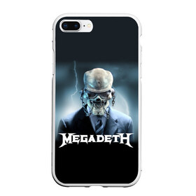 Чехол для iPhone 7Plus/8 Plus матовый с принтом Megadeth в Екатеринбурге, Силикон | Область печати: задняя сторона чехла, без боковых панелей | megadeth |   megadet | группа | дирк вербурен | дэвид эллефсон | дэйв мастейн | кико лоурейро | мегадет | мегадетх | метал | рок | трэш | трэшметал | тяжелый | хард | хардрок | хеви | хевиметал