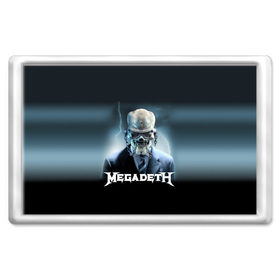 Магнит 45*70 с принтом Megadeth в Екатеринбурге, Пластик | Размер: 78*52 мм; Размер печати: 70*45 | Тематика изображения на принте: megadeth |   megadet | группа | дирк вербурен | дэвид эллефсон | дэйв мастейн | кико лоурейро | мегадет | мегадетх | метал | рок | трэш | трэшметал | тяжелый | хард | хардрок | хеви | хевиметал