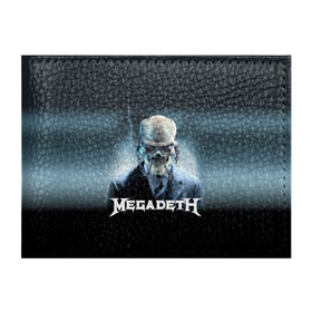 Обложка для студенческого билета с принтом Megadeth в Екатеринбурге, натуральная кожа | Размер: 11*8 см; Печать на всей внешней стороне | Тематика изображения на принте: megadeth |   megadet | группа | дирк вербурен | дэвид эллефсон | дэйв мастейн | кико лоурейро | мегадет | мегадетх | метал | рок | трэш | трэшметал | тяжелый | хард | хардрок | хеви | хевиметал
