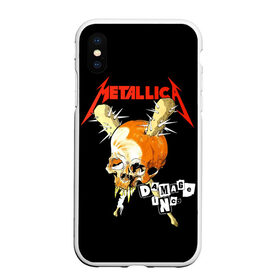 Чехол для iPhone XS Max матовый с принтом Metallica в Екатеринбурге, Силикон | Область печати: задняя сторона чехла, без боковых панелей | american | band | cliff burton | dave mustaine | hard | james hatfield | jason newsted | kirk hammett | lars ulrich | metal | metallica | robert trujillo | rock | ron mcgowney | thrash | американская | джеймс хэтфилд | ларс ул | метал группа | трэш метал 