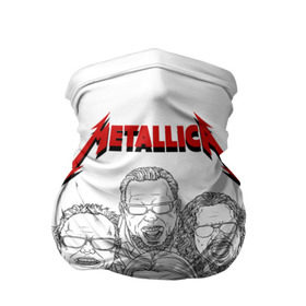 Бандана-труба 3D с принтом Metallica в Екатеринбурге, 100% полиэстер, ткань с особыми свойствами — Activecool | плотность 150‒180 г/м2; хорошо тянется, но сохраняет форму | 