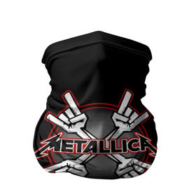 Бандана-труба 3D с принтом Metallica в Екатеринбурге, 100% полиэстер, ткань с особыми свойствами — Activecool | плотность 150‒180 г/м2; хорошо тянется, но сохраняет форму | 
