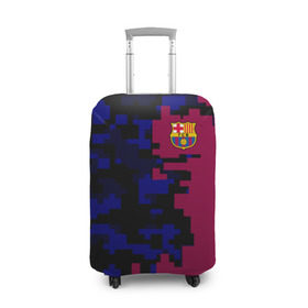 Чехол для чемодана 3D с принтом FC Barca 2018 Creative uniform в Екатеринбурге, 86% полиэфир, 14% спандекс | двустороннее нанесение принта, прорези для ручек и колес | fc | fc barcelona | fcb | fly emirates | ronaldo | абстракция | барселона | геометрия | зож | клуб | линии | месси | модные | мяч | реал мадрид | спорт | спортивные | тренды | футбол | футбольный клуб | эмблема