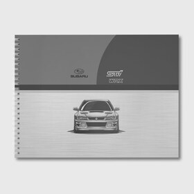Альбом для рисования с принтом Subaru в Екатеринбурге, 100% бумага
 | матовая бумага, плотность 200 мг. | car | impreza | jdm | race | sti | subaru | wrx | авто | гонки | импреза | машина | субару