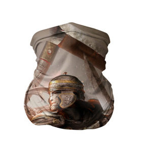 Бандана-труба 3D с принтом For Honor в Екатеринбурге, 100% полиэстер, ткань с особыми свойствами — Activecool | плотность 150‒180 г/м2; хорошо тянется, но сохраняет форму | Тематика изображения на принте: воин | меч | оружия | солдат | шлем
