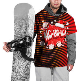 Накидка на куртку 3D с принтом Ho-Ho-Ho в Екатеринбурге, 100% полиэстер |  | Тематика изображения на принте: christmas | happy | new year | pattern | pop art | новый год | поп арт | праздник | рождество