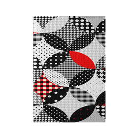 Обложка для паспорта матовая кожа с принтом Вышивка стиль геометрия в Екатеринбурге, натуральная матовая кожа | размер 19,3 х 13,7 см; прозрачные пластиковые крепления | abstraction | geometry | абстракция | геометрия | грань | краски | кубик | кубики | линии | мозаика | разноцветные | ребро | текстура | тени | узор