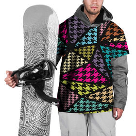 Накидка на куртку 3D с принтом Цветная геометрия в Екатеринбурге, 100% полиэстер |  | abstraction | geometry | абстракция | геометрия | грань | краски | кубик | кубики | линии | мозаика | разноцветные | ребро | текстура | тени | узор